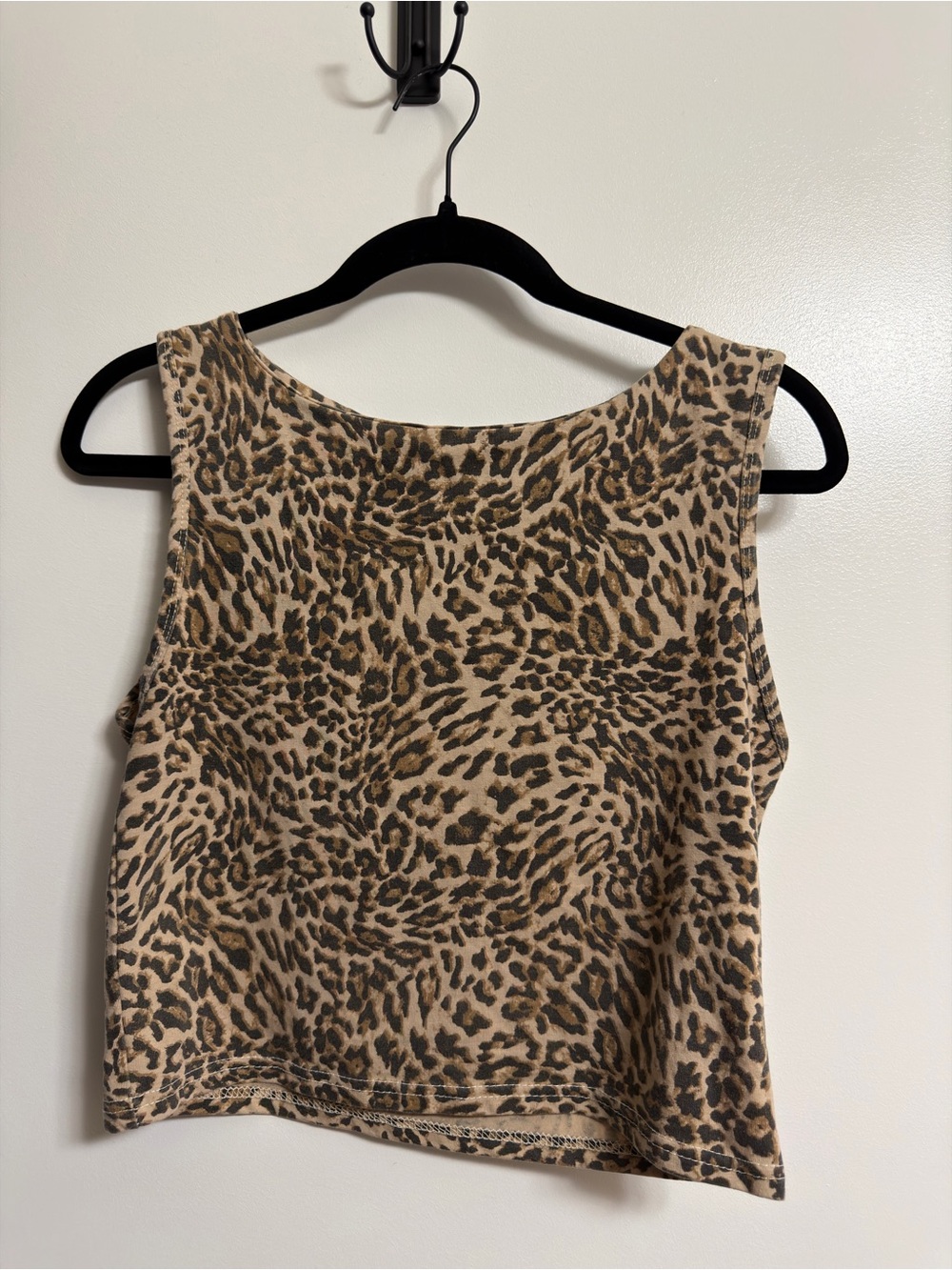PrettyLittleThing Beige and Brown Leopard Print Tank